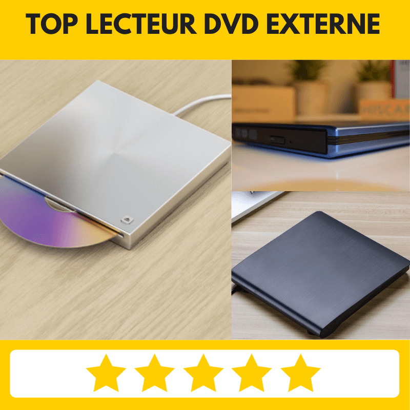 Rodzon Lecteur CD DVD Externe USB 3.0, Graveur - FONCTIO…