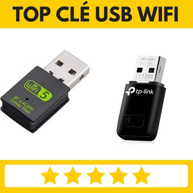 Clé WiFi Puissante USB 3.0 Double Bande, 2.4G / 5.8GHz, Adaptateur WiFi pour  PC/Ordinateur