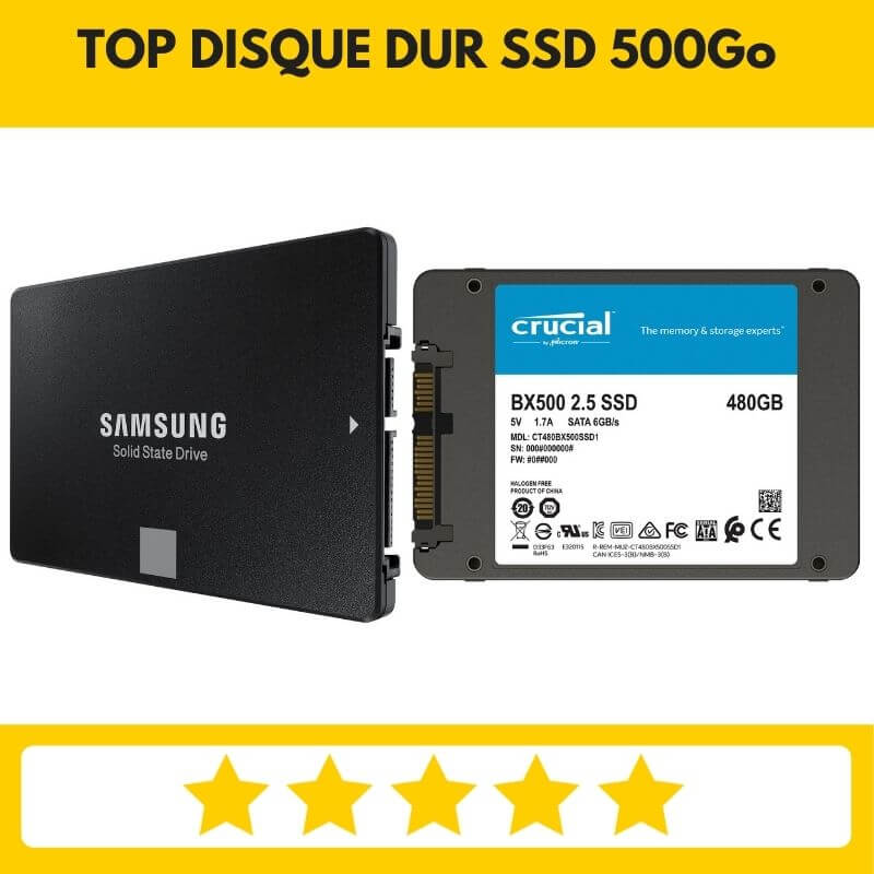 Disque dur interne CRUCIAL 500 Go MX500 SATA SSD